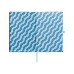 Carnet personnalisé A5 en Pu recyclé à motif ondulé