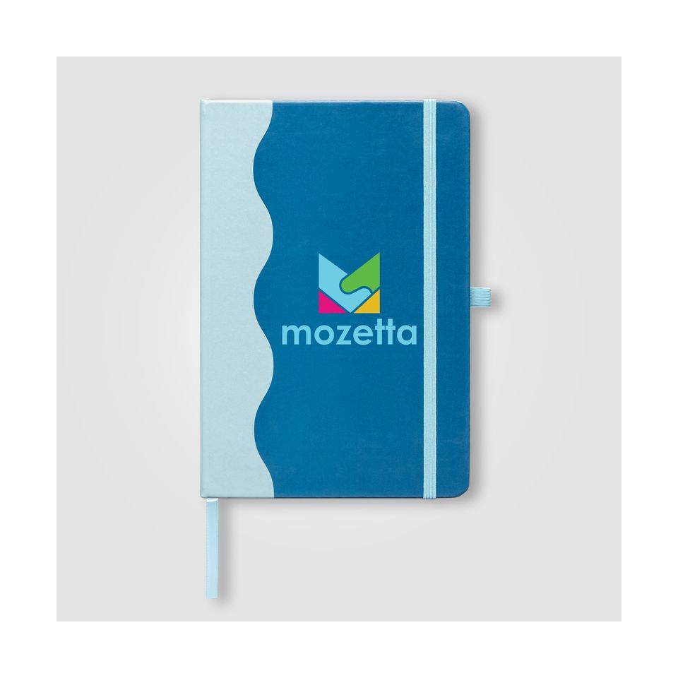 Carnet personnalisé A5 en Pu recyclé à motif ondulé