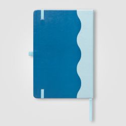 Carnet personnalisé A5 en Pu recyclé à motif ondulé