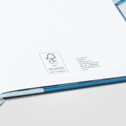 Carnet personnalisé A5 en Pu recyclé à motif ondulé