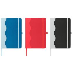 Carnet personnalisé A5 en Pu recyclé à motif ondulé