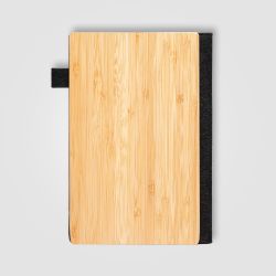 Carnet de notes personnalisé A5 rechargeable en bambou