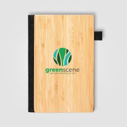 Carnet de notes personnalisé A5 rechargeable en bambou