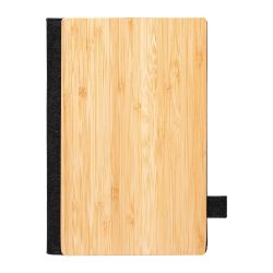 Carnet de notes personnalisé A5 rechargeable en bambou