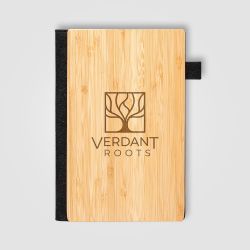 Carnet de notes personnalisé A5 rechargeable en bambou