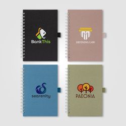 Bloc-notes personnalisé spirale A5 en carton de lait recyclé