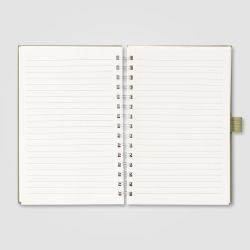 Bloc-notes personnalisé spirale A5 en carton de lait recyclé