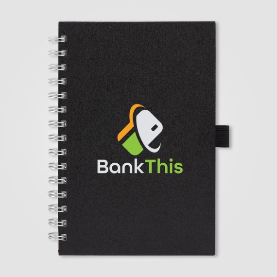 Bloc-notes personnalisé spirale A5 en carton de lait recyclé