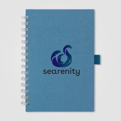 Bloc-notes personnalisé spirale A5 en carton de lait recyclé