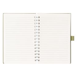 Bloc-notes personnalisé spirale A5 en carton de lait recyclé