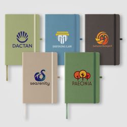 Bloc-notes personnalisé couverture rigide A5 en carton de lait recyclé