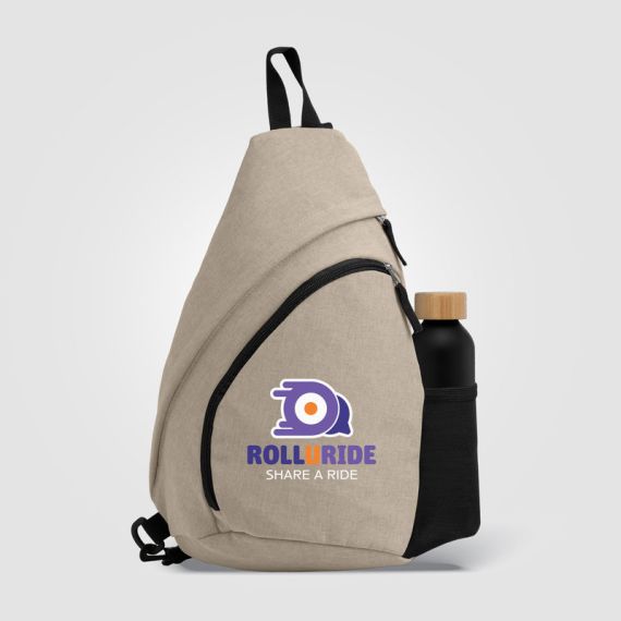 Sac bandoulière personnalisé Nylon RPET sangle réglable 15 L
