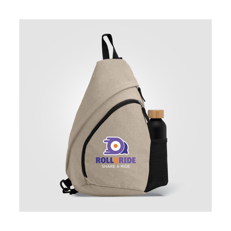 Sac bandoulière personnalisé Nylon RPET sangle réglable 15 L