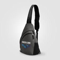 Sac bandoulière personnalisé Nylon RPET sangle réglable 15 L