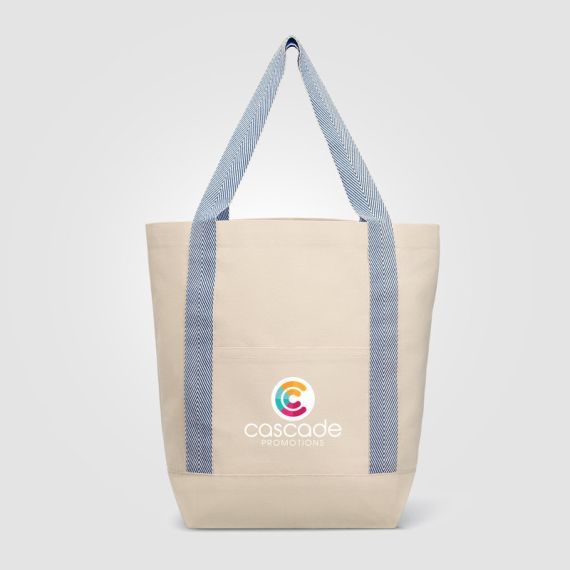 Grand tote bag personnalisable en coton recyclé 340 gr 360x400x170 mm
