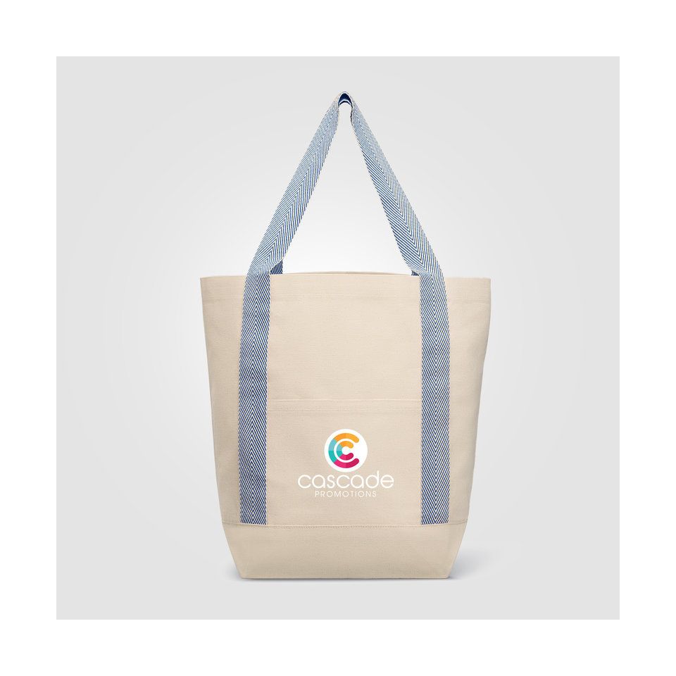 Grand tote bag personnalisable en coton recyclé 340 gr 360x400x170 mm