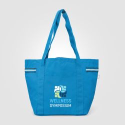 Grand sac shopping personnalisé polyester recyclé 20 L 510x330x205 mm