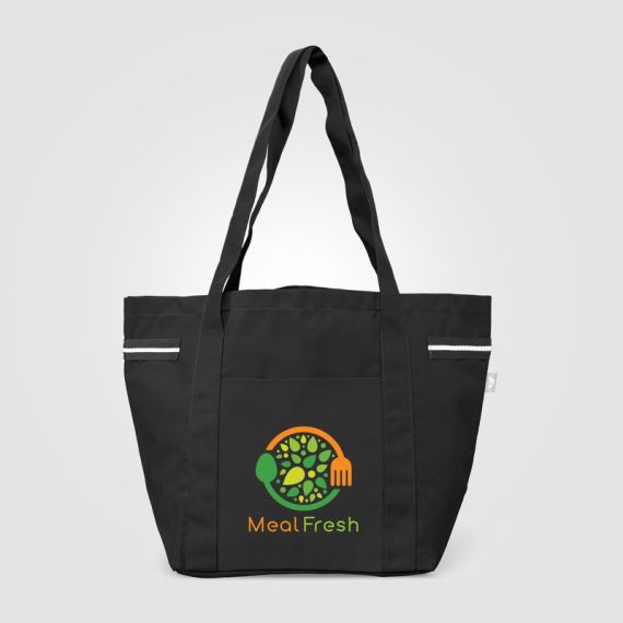 Grand sac shopping personnalisé polyester recyclé 20 L 510x330x205 mm