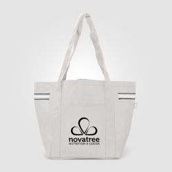 Grand sac shopping personnalisé polyester recyclé 20 L 510x330x205 mm