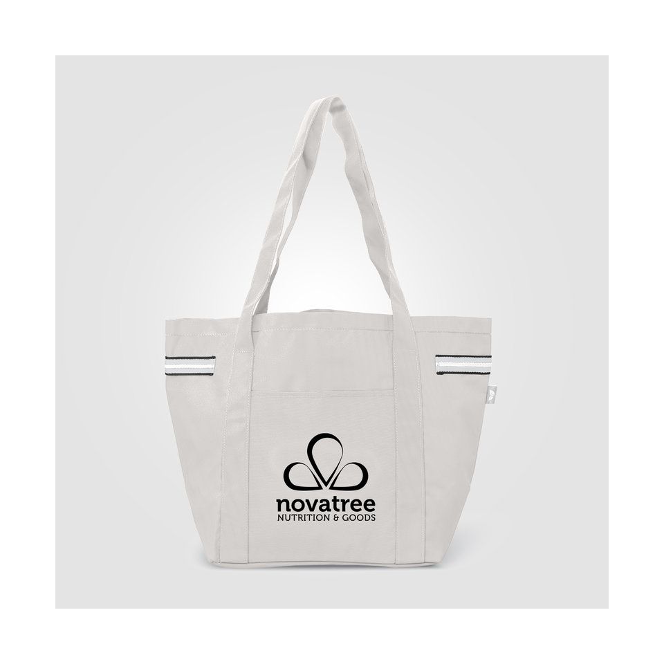 Grand sac shopping personnalisé polyester recyclé 20 L 510x330x205 mm