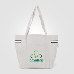 Grand sac shopping personnalisé polyester recyclé 20 L 510x330x205 mm