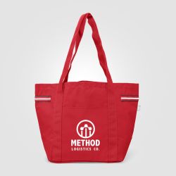 Grand sac shopping personnalisé polyester recyclé 20 L 510x330x205 mm