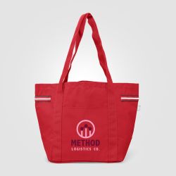 Grand sac shopping personnalisé polyester recyclé 20 L 510x330x205 mm