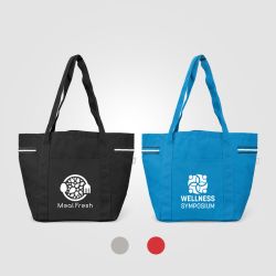 Grand sac shopping personnalisé polyester recyclé 20 L 510x330x205 mm