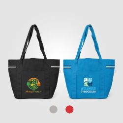 Grand sac shopping personnalisé polyester recyclé 20 L 510x330x205 mm