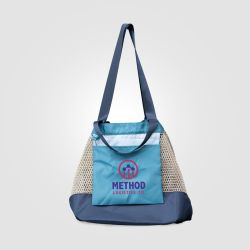 Grand sac shopping personnalisé pliable 45 L 580x310x290 mm