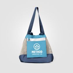 Grand sac shopping personnalisé pliable 45 L 580x310x290 mm
