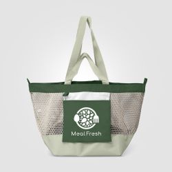 Grand sac shopping personnalisé pliable 45 L 580x310x290 mm