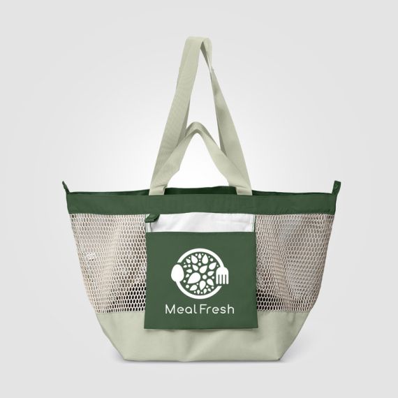 Grand sac shopping personnalisé pliable 45 L 580x310x290 mm