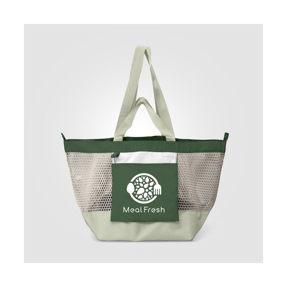 Grand sac shopping personnalisé pliable 45 L 580x310x290 mm