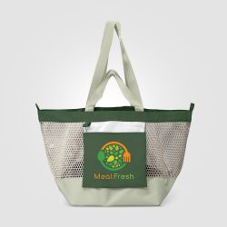 Grand sac shopping personnalisé pliable 45 L 580x310x290 mm