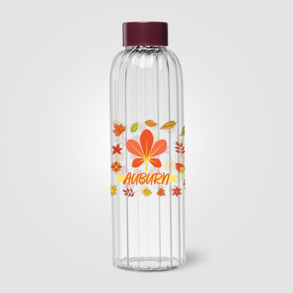 Gourde en verre personnalisée rainurée 620 ml quadri Express