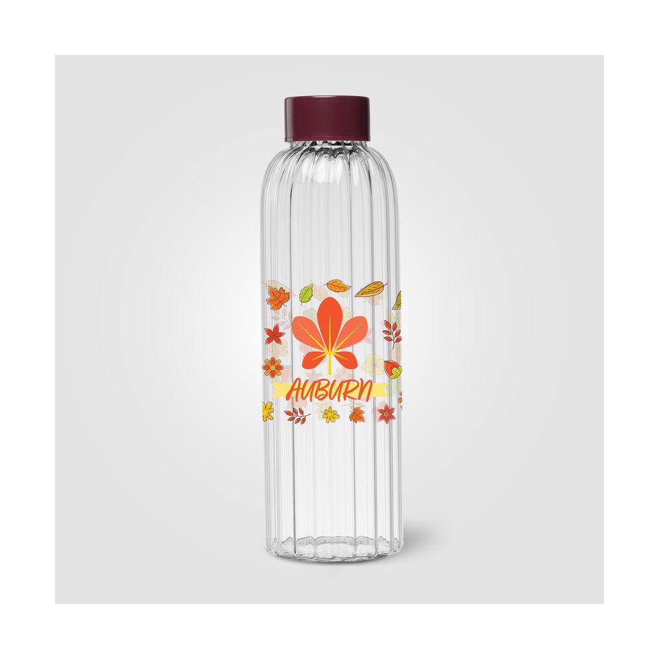 Gourde en verre personnalisée rainurée 620 ml quadri Express