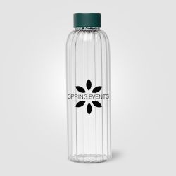 Gourde en verre personnalisée rainurée 620 ml quadri Express