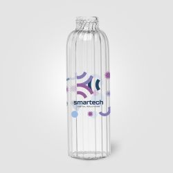 Gourde en verre personnalisée rainurée 620 ml quadri Express
