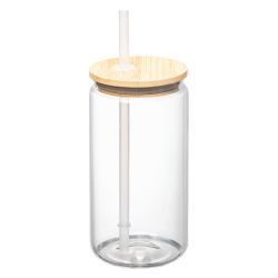 Gobelet personnalisable en verre et bambou 500 ml