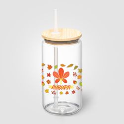 Gobelet personnalisable en verre et bambou 500 ml