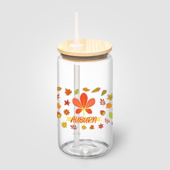 Gobelet personnalisable en verre et bambou 500 ml