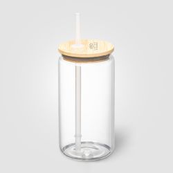 Gobelet personnalisable en verre et bambou 500 ml