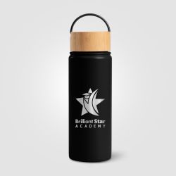 Bouteille personnalisée en acier inoxydable isotherme à double paroi 530 ml avec poignée
