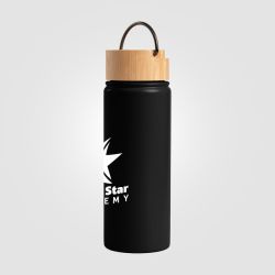 Bouteille personnalisée en acier inoxydable isotherme à double paroi 530 ml avec poignée