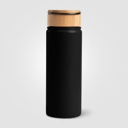 Bouteille personnalisée en acier inoxydable isotherme à double paroi 530 ml avec poignée