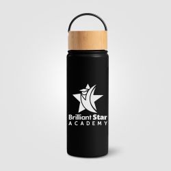 Bouteille personnalisée en acier inoxydable isotherme à double paroi 530 ml avec poignée