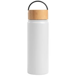Bouteille personnalisée en acier inoxydable isotherme à double paroi 530 ml avec poignée