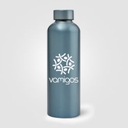 Gourde personnalisée en acier inoxydable recyclé finition métallisée 710 ml