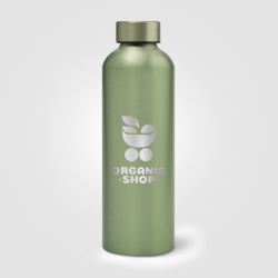 Gourde personnalisée en acier inoxydable recyclé finition métallisée 710 ml
